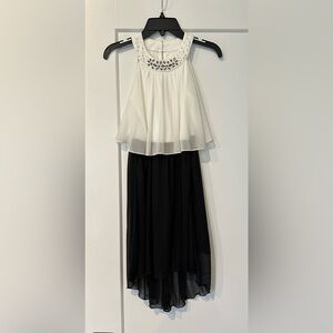 BCX Girl Black & White Dress